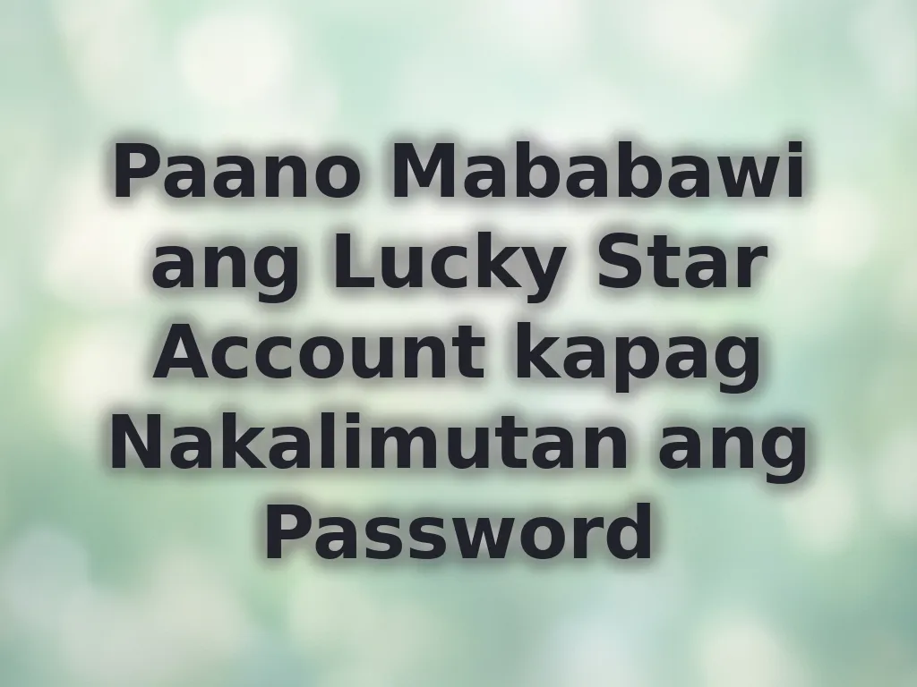 Account Recovery